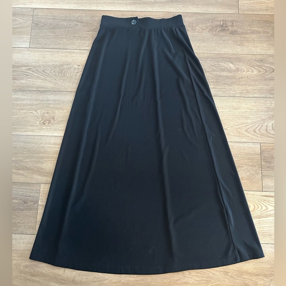 Tapemeasure Black Maxi Skirt | Made in USA | Minimalist Y2K